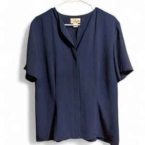 Papallago Women's Navy and Blue Blouse